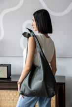 Leather Knot Tote Bag