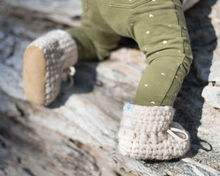 Ivory Baby Sweater  Booties